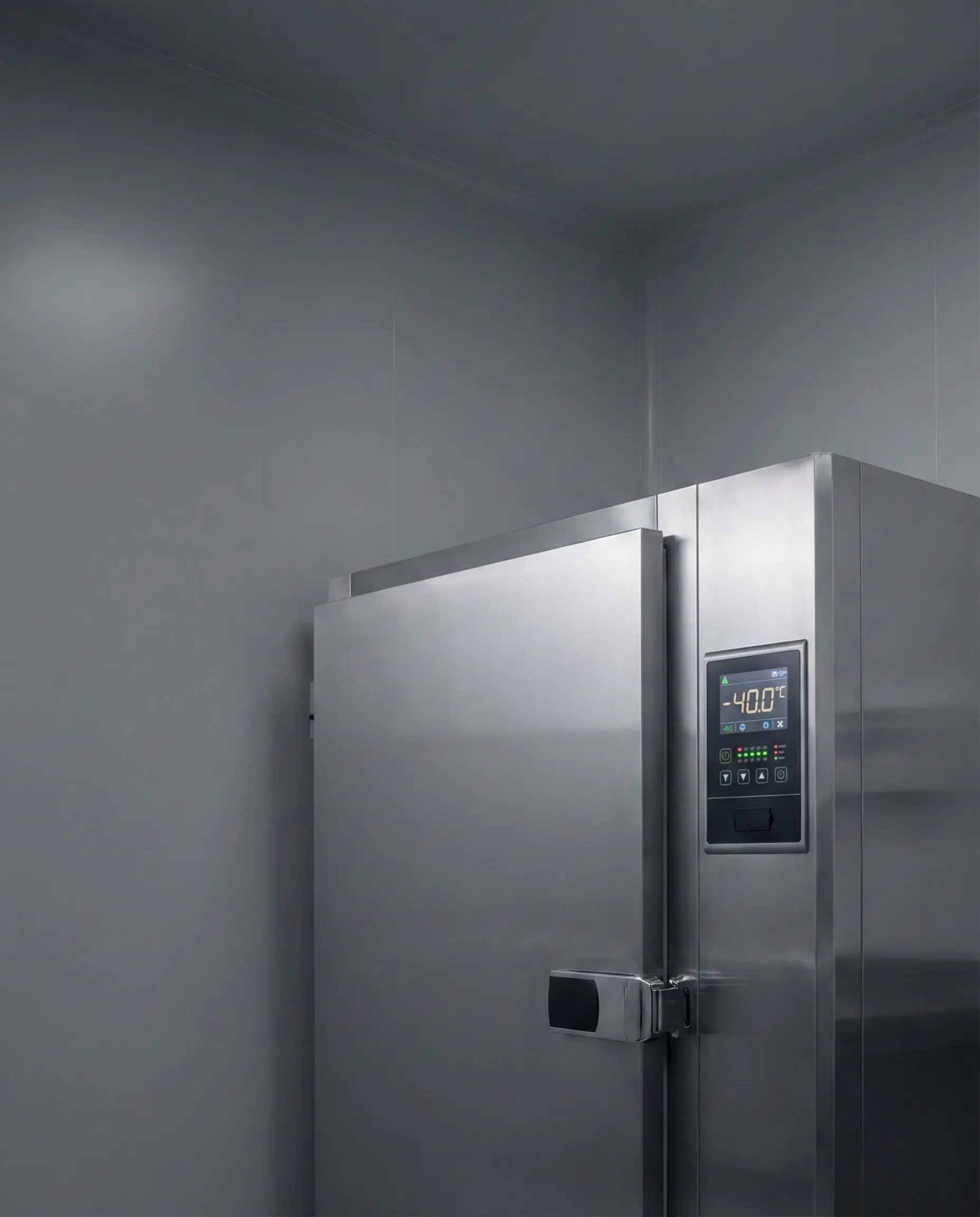 Commercial & Industrial Blast Chiller in UAE for restaurants, bakeries, and commercial kitchens, featuring a stainless steel blast chiller with digital temperature control