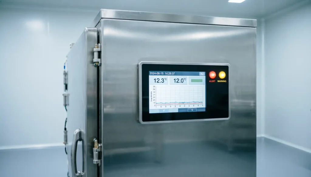 Pharma cold storage monitoring and compliance systems ensuring temperature stability, alarm protection, and regulatory requirements