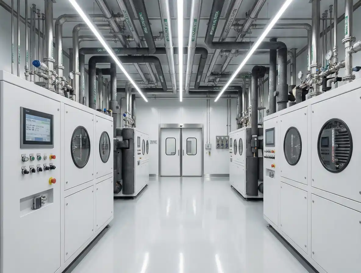 industrial refrigeration equipment used in engineered chiller room solutions in UAE