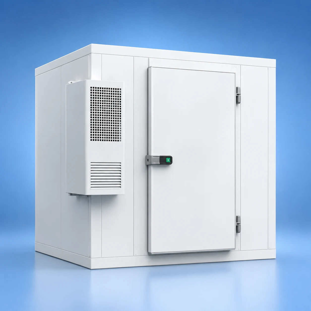 Industrial blast chiller room suppliers in UAE with insulated panels and refrigeration unit for rapid cooling applications