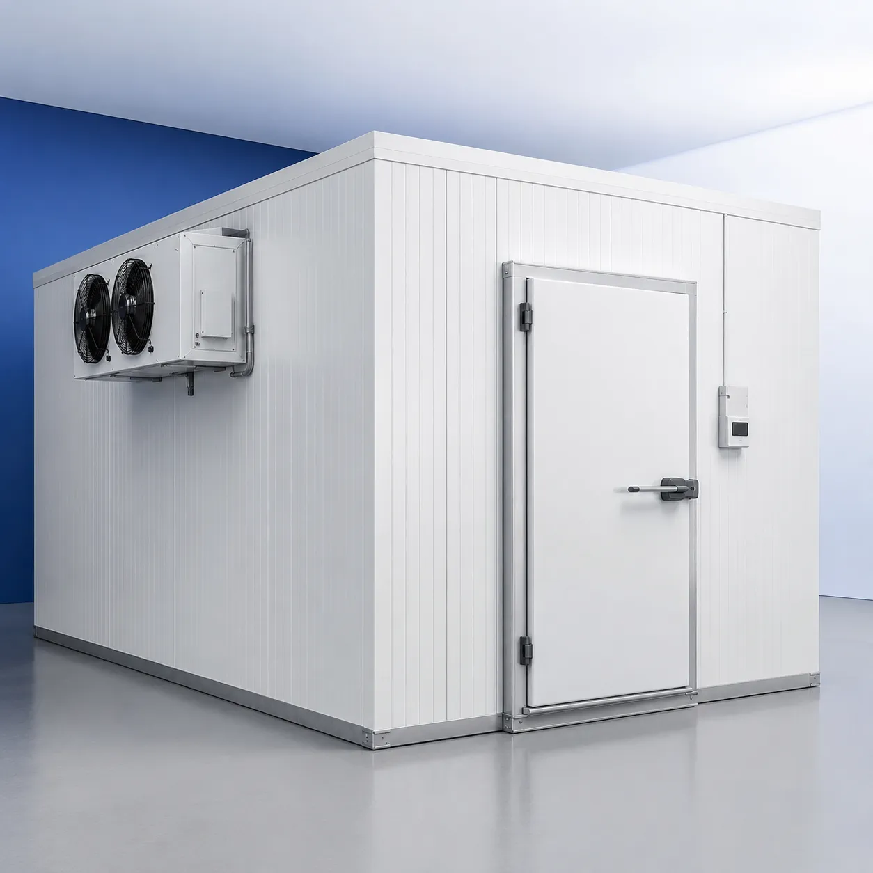 Modular cold room Manufacturers in UAE with insulated panels, door and refrigeration unit