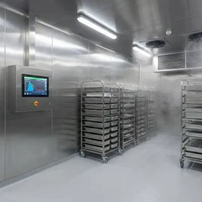 Industrial blast chiller system in UAE designed for rapid cooling, food safety compliance, and high-performance temperature reduction